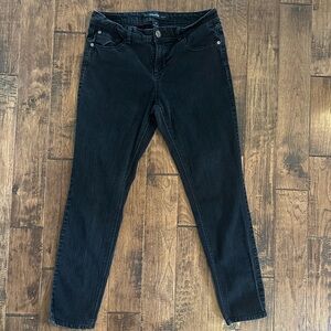Vintage Jordache! Women’s Dark Wash Black Jeans - Comfortable Stretch Skinny